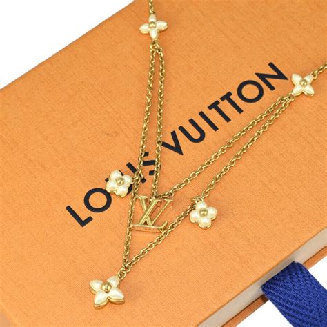 lv floragram necklace|louis vuitton lv floral necklace.